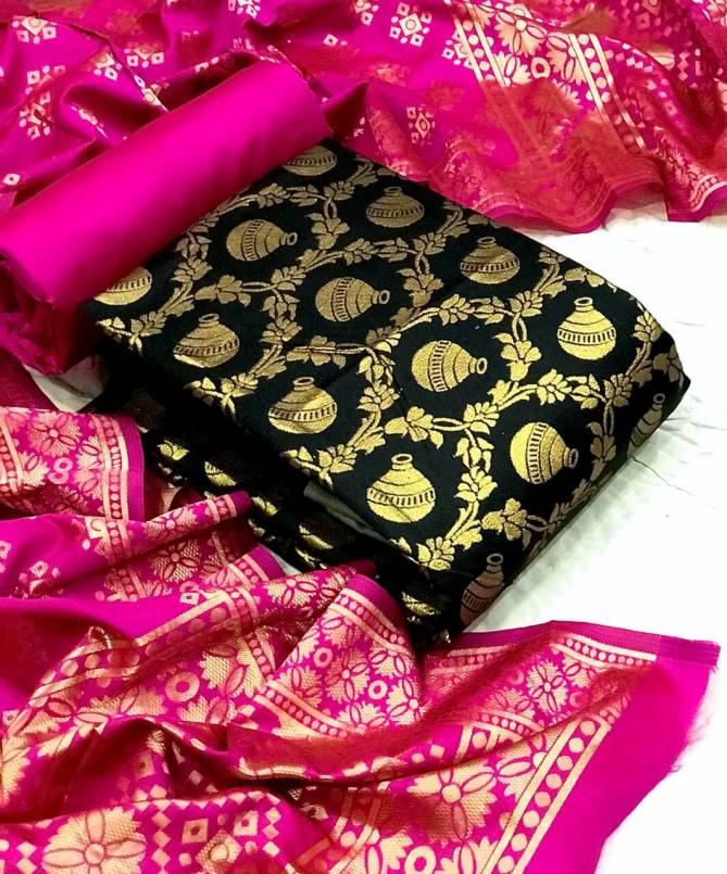 Banarasi Silk Dress 38 Tatesl Fancy  Heavy Silk   Casual Wear Dress Material Collection